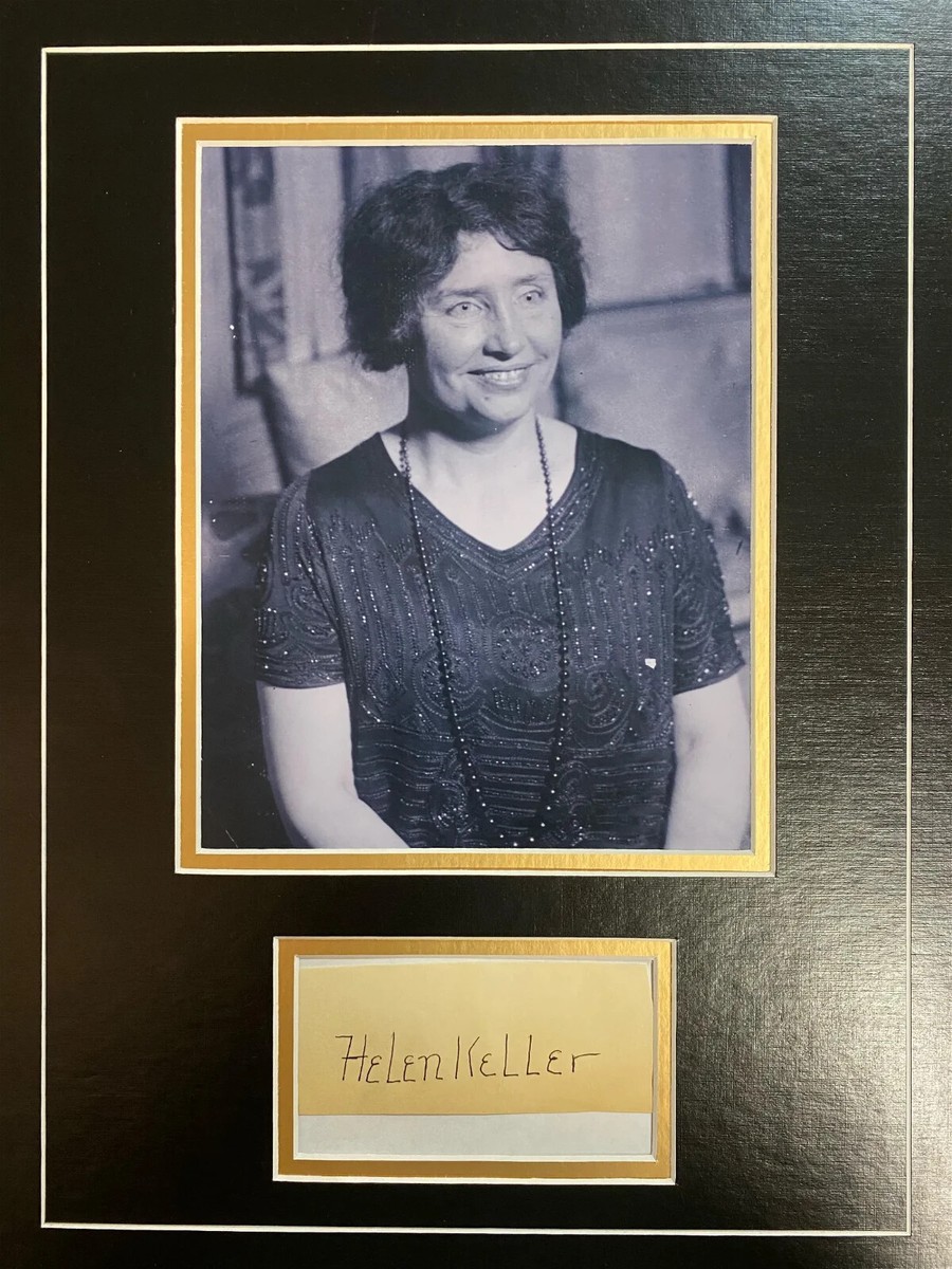 Helen Keller Signed Display ICZ Dave Norman Autograph COA | eBay