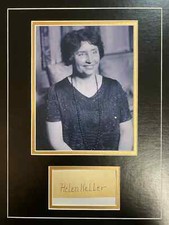 Helen Keller Signed Display ICZ Dave Norman Autograph COA