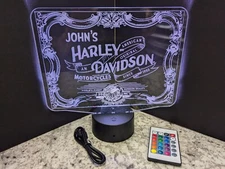 Harley Davidson Custom made L.E.D. Large light display