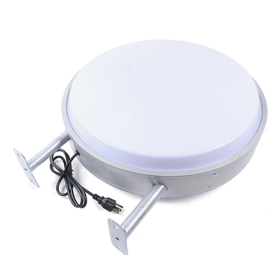 Letrero iluminado en blanco de doble cara proyección LED circular caja de luz de 20" 50 cm - Imagen 4 de 4