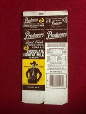 1960's, Hopalong Cassidy, "Un-Used", Milk Carton One Quart Scarce / Vintage