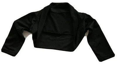 Kommunionjacke Hochzeit Mädchenjacke Mädchen Bolero Jacke Schwarz NEU