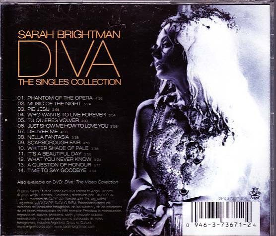SARAH BRIGHTMAN CD Diva: The Singles Collection - EMI