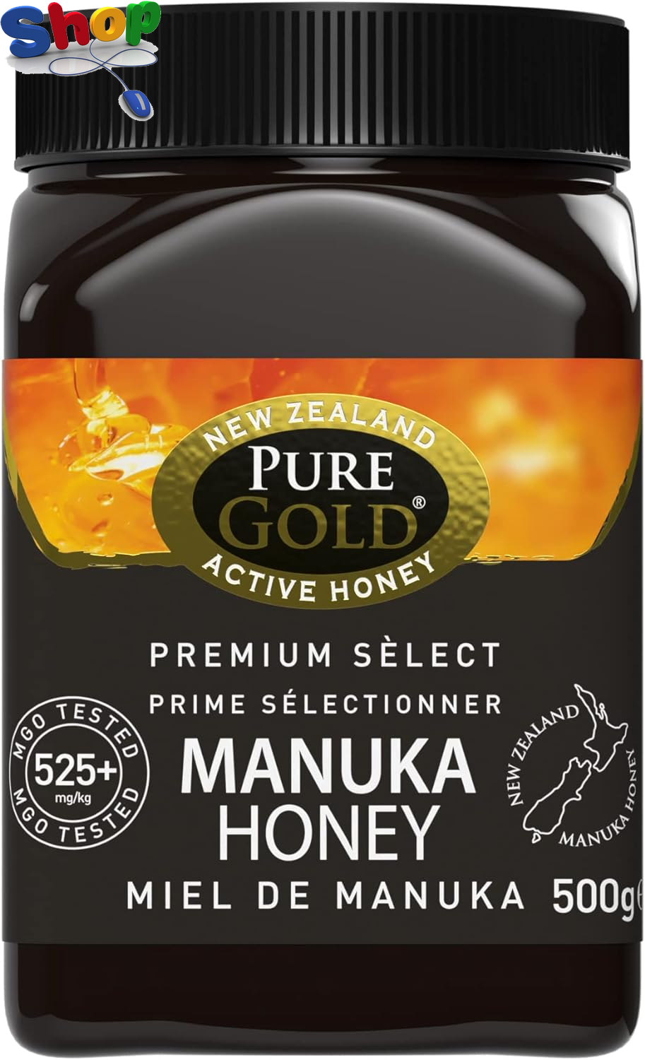 Manuka  Honey  525 +  MGO  Certified  Pure  Gold  Premium  Manuka  Honey  500G ,