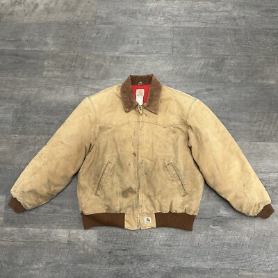 ジャケット・アウター so1ro322 80s Carhartt Sant Fe Jacket Vintage Carhartt SANTA FE Jacket Mens XL Duck Quilt Lined
