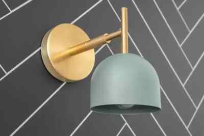 Stilnovo Modern Brass Sputnik 1950 Italian Wall Fixture Handmade Wall Lamp Light