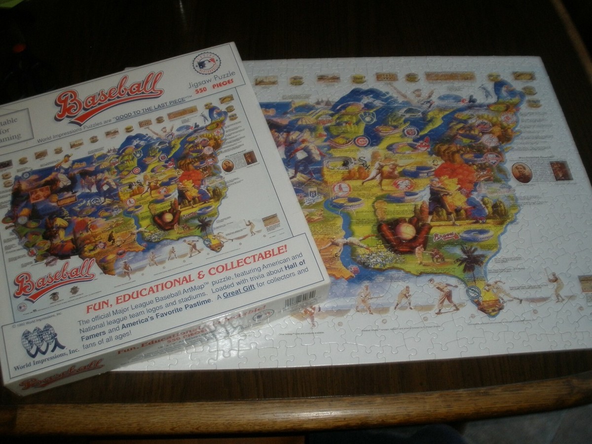 vintage MLB Baseball 550 Piece Puzzle World Impressions 92