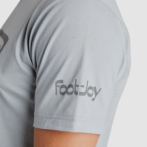 Camiseta gris Footjoy Heritage carrito de golf grafito para hombre NUEVA 34326 - Imagen 3 de 4