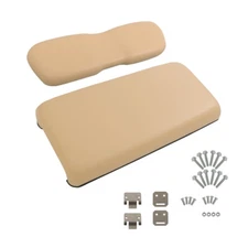 Beige Golf Cart Front Seat Bottom & Back Cushion Set For Club Car DS 2000.5-Up