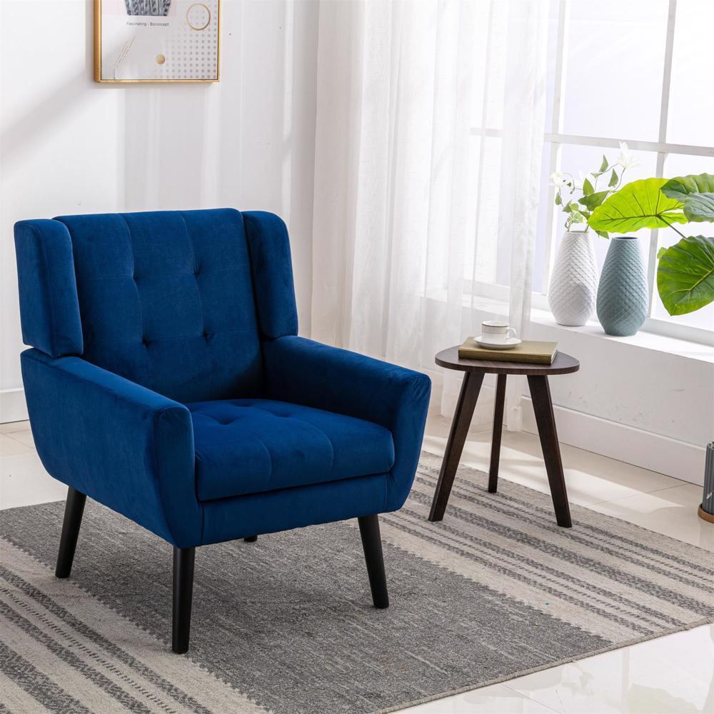 Soft Velvet Material Ergonomics Accent Chair Living Room Chair