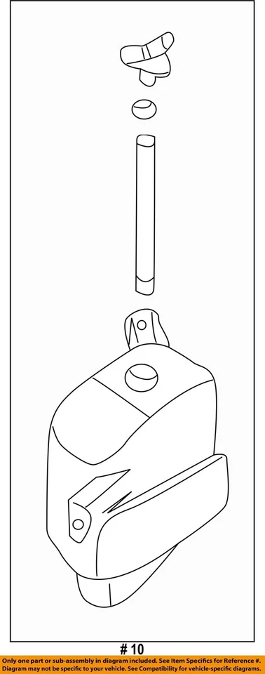 Used Engine Coolant Reservoir fits: 2004 Kia Sedona Grade A Foto 2 de 3
