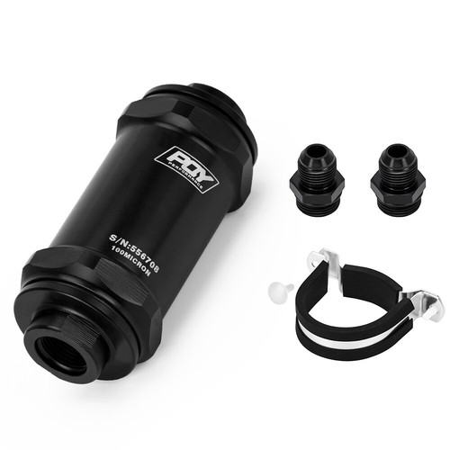 Inline Fuel Filter E85 Ethanol With 100 Inline Fuel Filter Inlet 8 AN