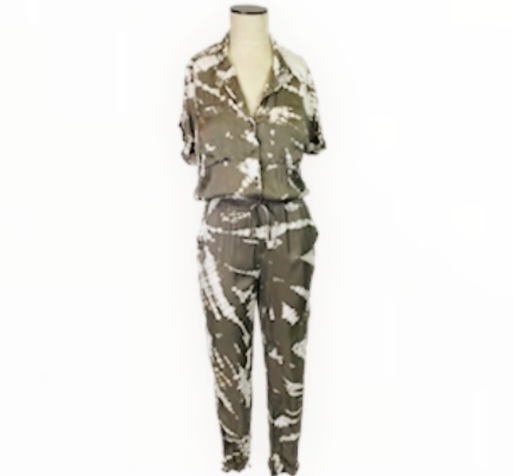 Young Fabulous Broke Truman Tie Dye Jumpsuit Artichoke Boho Size