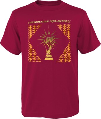 OuterStuff Men's FIFA World Cup Around The World T-Shirt - Officially Licensed Soccer Fan Tee