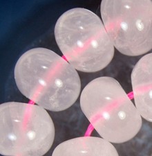7x10mm Pink Crystal Rondelle Beads 27pcs