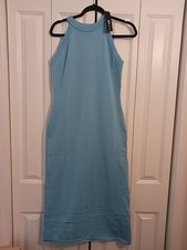 Casual womans maxi dress-light blue sleeveless. New with Fashion Nova tag