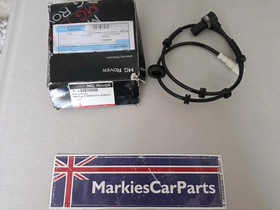 ROVER 200 25 45 MGZR MGZS CONJUNTO SENSOR ABS DELANTERO IZQUIERDO NUEVO GENUINO SSB100930 Foto 2 de 4