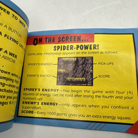 Spider-Man Return of the Sinister Six NES Nintendo Insert Poster & Manual Only