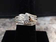 Lady's Diamond Wedding Set 38 Diamonds .70 Carat T.W. 10K Yellow Gol ASA055708 