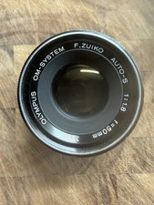 Vintage Olympus F. Zuiko Auto-S 50mm f/1.8 Lens With Case