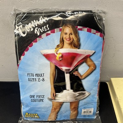 NEW Womens COSMO COSTUME Cosmopolitan DRINK Party 3D Print Halloween