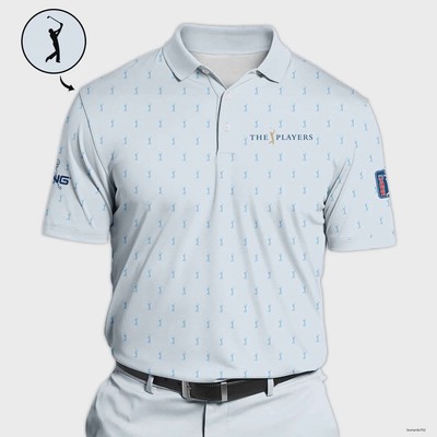 Golf Light Blue THE PLAYERS Fan-Ping Polo Shirt Style Classic Polo Shirt For Men