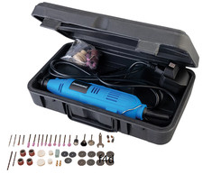 Silverline Multi Tool Rotary Grinder Polisher Cutter 135w Set In Case 249765