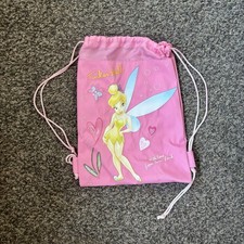 Girls Pink Tinker-bell Tink Disney Fairies Backpack