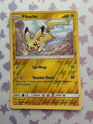 Pikachu - 40/147 - Burning Shadows - Reverse Holo