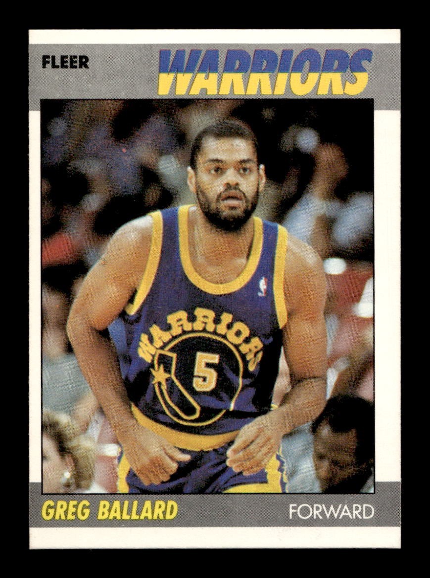 1987-88 Fleer #7 Greg Ballard Warriors NEAR MINT *4c