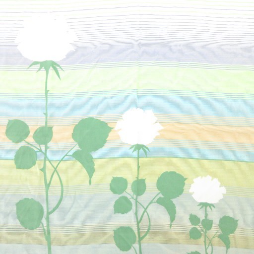 Christian Dior Vintage Scarf Rose Pattern Floral Green Women's Authentic thumbnail 7