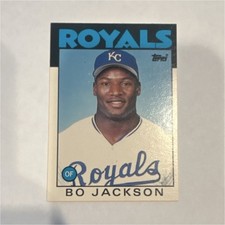 Topps 1986 Traded Bo Jackson #50T Kansas City Royals Base Set Baseball Card
