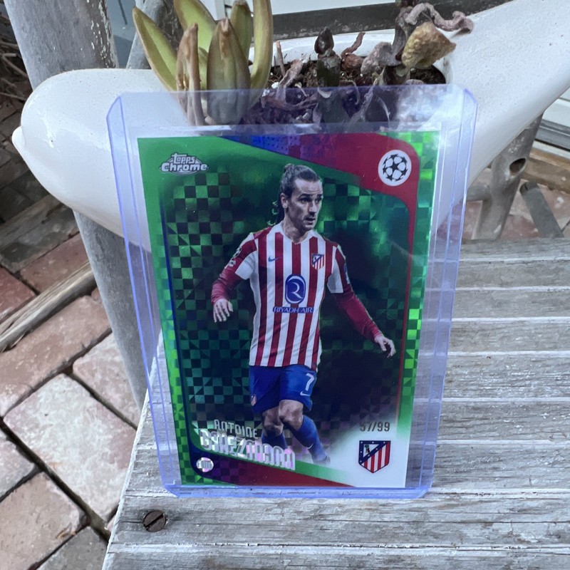 2024 Topps Chrome UEFA Champions League Antoine Griezmann Green #82 /99