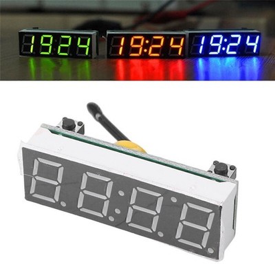 DIY Electronic Red 3 in 1 LED DS3231SN Digitaluhr Temperatur Spannungsmodul