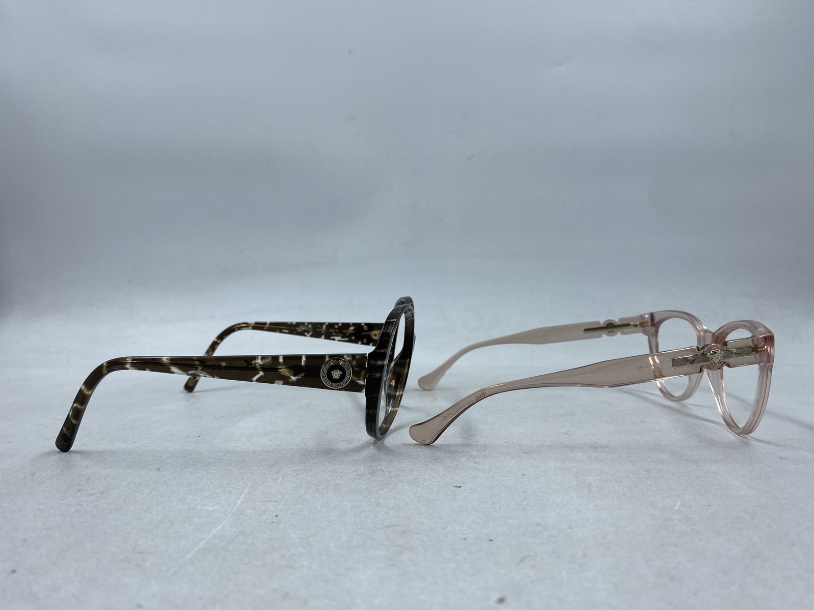 Versace Multicolor Tortoise Oval Cat Eyeglasses - image 5