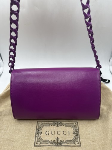 Gucci Horsebit 1955 Nuova In Pelle Verde Con Dustbag - Imagen 5 de 16