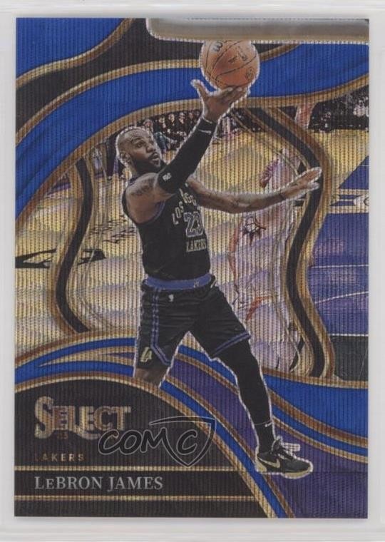 2023-24 Panini Select Courtside Blue Wave Prizm /75 LeBron James #266 hs9