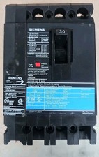 ITE Siemens ED43B030 Circuit Breaker 30A 3-Pole 480VAC W/GF01ED60