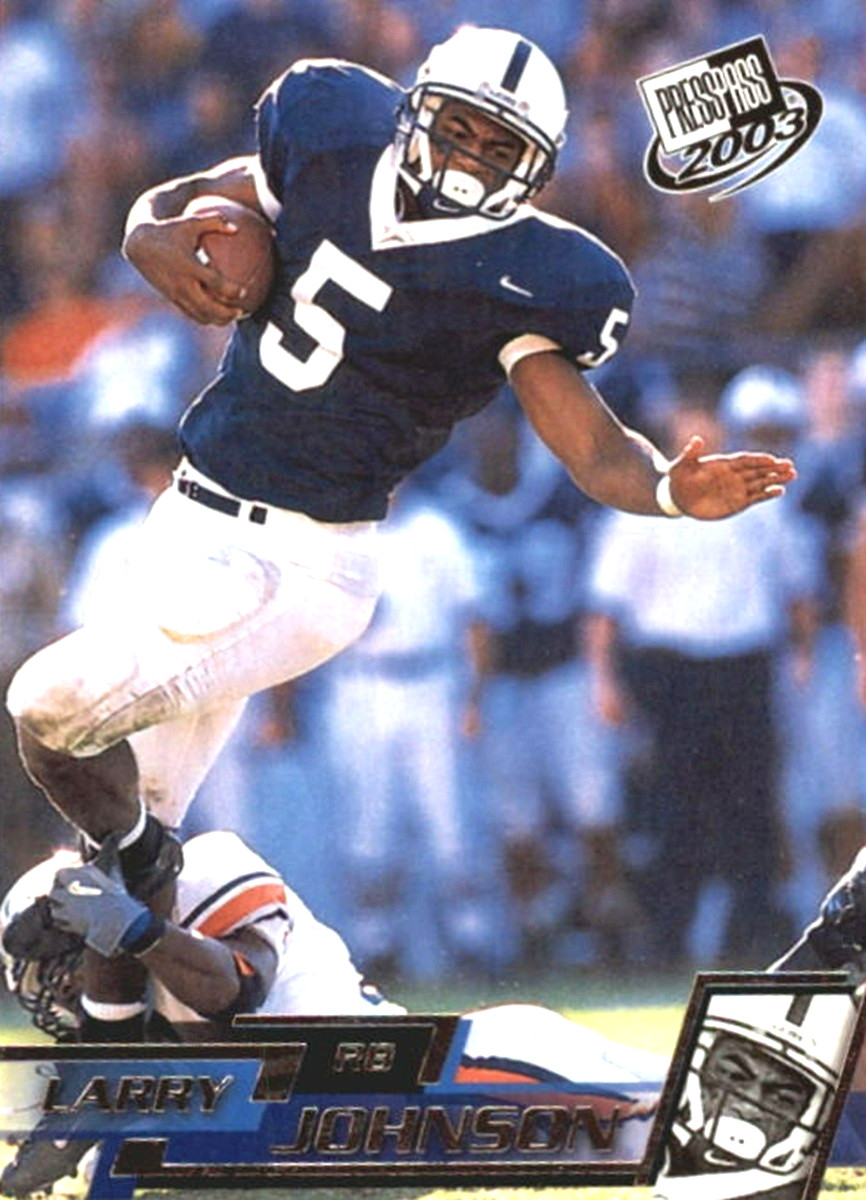 Larry Johnson Press Pass #17 Base