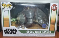 Funko POP Star Wars Libro de Boba Fett Grogu con Rancor Super Tamaño Jumbo