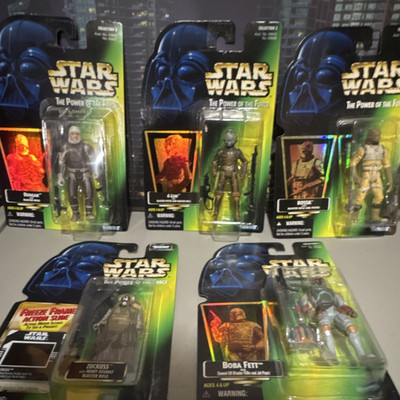 Kenner Star Wars Bounty Hunter Lot - Boba Fett Bossk Dengar 4 - LOM Zuckuss