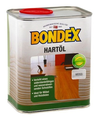 Bondex Hartöl weiss 0,75L BEULE Möbelöl Möbel Öl Holzöl Holz Hartholzöl