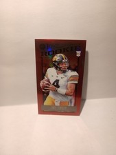2020 Legacy Nate Stanley Rookie Ruby Mini  /75 Card #180. rookie card picture