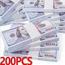 200 PCS Prop Fake Toys Money Education Learning Kids Play Preschool Math Games