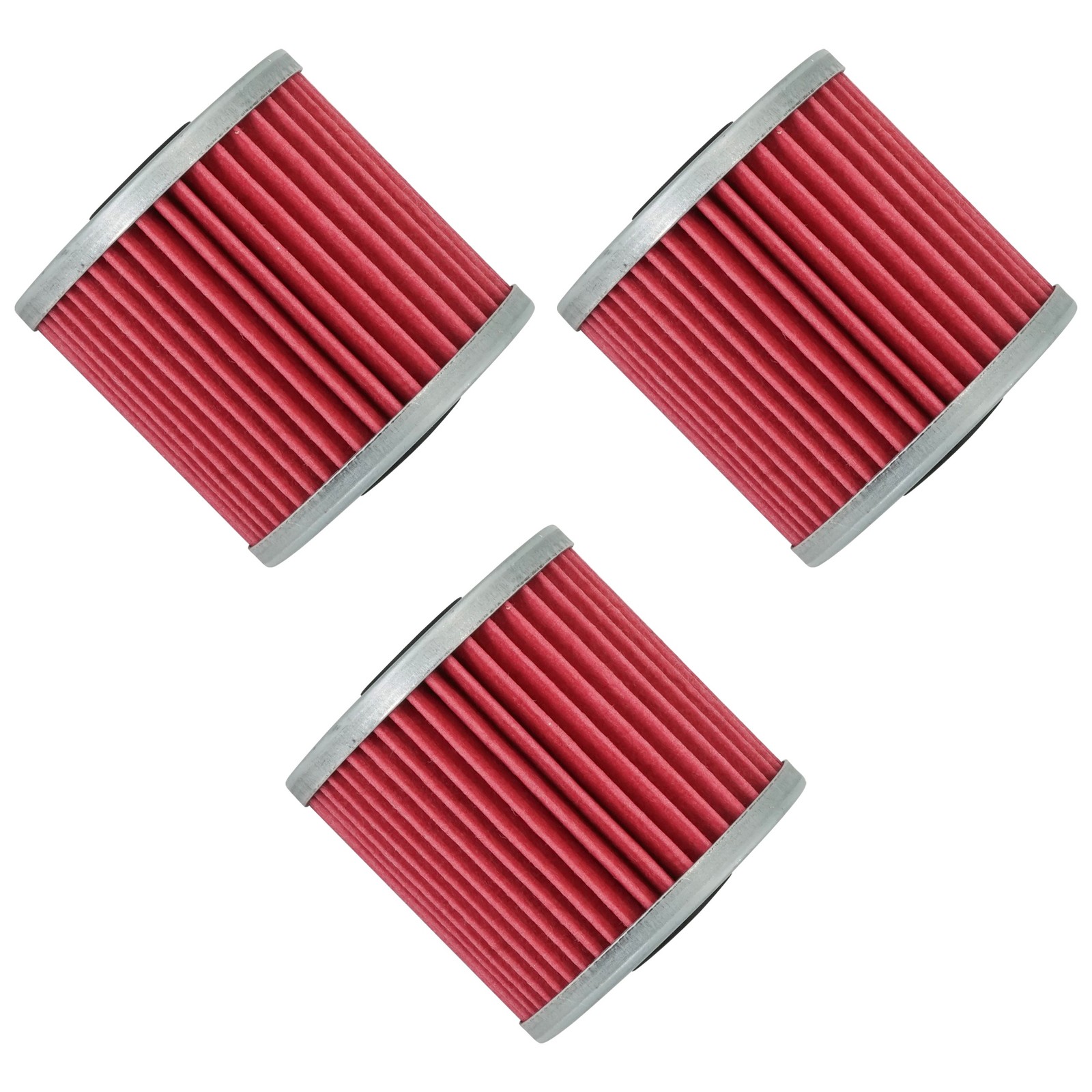 3 Pack Oil Filter for Kawasaki Lakota 300 KEF300 Kef-300 Kef 300 1995-2003