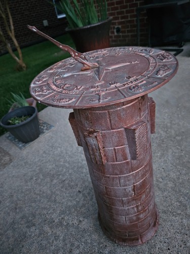 Vintage Sundial with Pedestal (2 pieces), unique