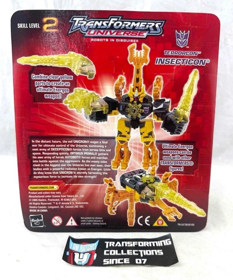 Transformers 2003 Universe Robots In Disguise RID Terrocon Insecticon MOSC - Image 2 of 2