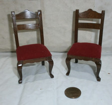 dolls house furniture Dijon dining chairs x 2  1/12th scale toy
