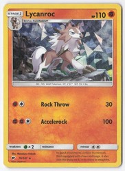 Lycanroc 076/147 Burning Shadows Cracked Ice Holo Rare