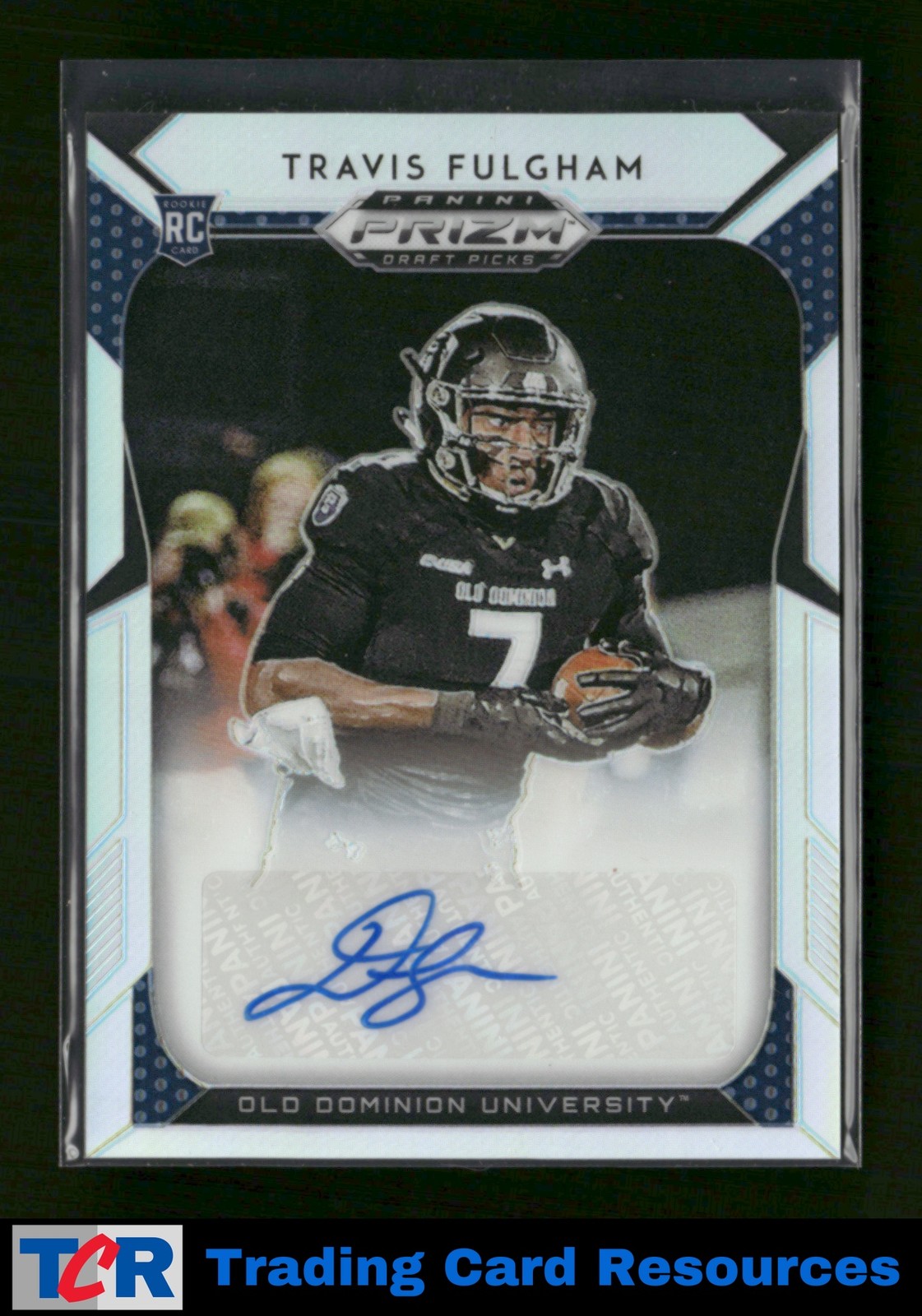 Travis Fulgham Panini Prizm Draft Picks #285 Autograph Silver